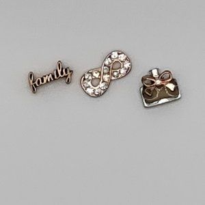 Origami Owl  Rose Gold Charm Set